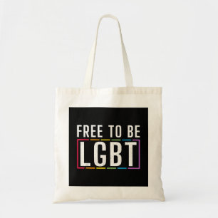 LGBTバイセクシュアル・レズビアンになる無料ゲイプライド トートバッグ