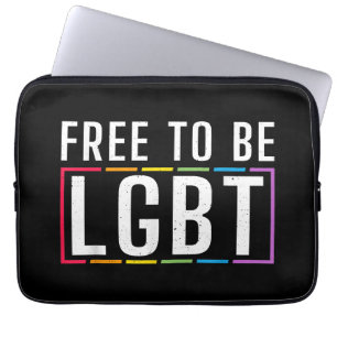 LGBTバイセクシュアル・レズビアンになる無料ゲイプライド ラップトップスリーブ