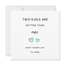 LGBTパパゲイの父親の日2つのパパかわいいモダン