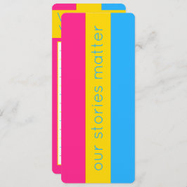 LGBTパンセクシカラフルアル国旗のブックマーク