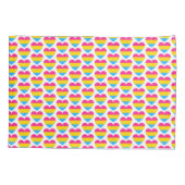 LGBTパンセクシュアルプライドハートパターン 枕カバー (裏面)