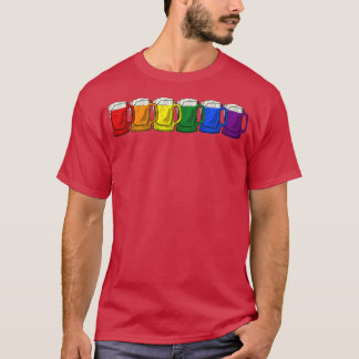 Lgbtビールマ誇りを持ったグLgbtq男性女性ゲイプライド Tシャツ