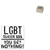 LGBTフェイクマネースタンプ ラバースタンプ (押印)