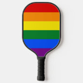 LGBTフラグのDrawstringバックパック ピックルボールラケット (裏面)