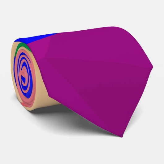 LGBTフラグ虹の線の幾何学的メッシュパターン ネクタイ (ロール)