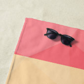 LGBTフラグ虹の線の幾何学的メッシュパターン ビーチタオル (インサイチュ)