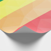 LGBTフラグ虹の線の幾何学的メッシュパターン ラッピングペーパー (角)