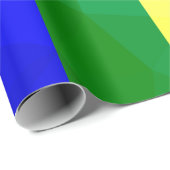 LGBTフラグ虹の線の幾何学的メッシュパターン ラッピングペーパー (ロールコーナー)