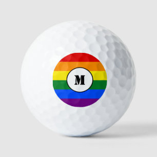LGBTフラグ ドローストリングバックパック ゴルフボール