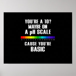 LgbtフラグBasic May On A pH Scale（LgbtフラグBasicはpHスケール ポスター