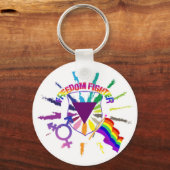 LGBTフリーダムファイター キーホルダー (正面)