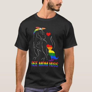 LGBTフリーマハグス恐竜レックスママLGBTQプライド Tシャツ