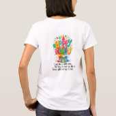 LGBTブルおもしろいドッグフランスの誕生日Tシャツ Tシャツ (裏面)