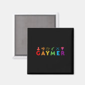 Lgbtプライドおもしろいゲイゲーマーゲーム愛好家 マグネット (正面/裏面)