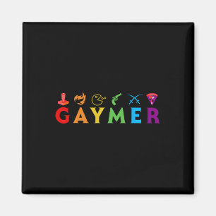 Lgbtプライドおもしろいゲイゲーマーゲーム愛好家 マグネット