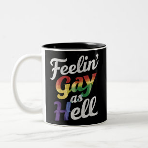LGBTプライドだって最高に気持ちいい ツートーンマグカップ