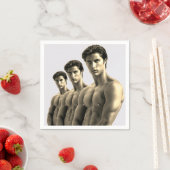 LGBTプライドで最もホットなハンクス スタンダードカクテルナプキン (インサイチュ)