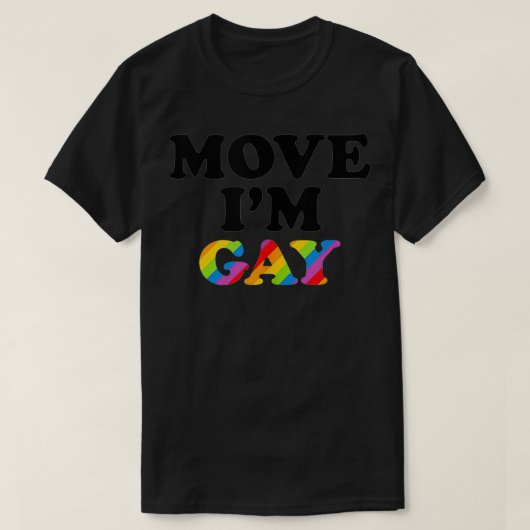LGBTプライドのゲイおもしろいデザイン Tシャツ (デザイン正面)