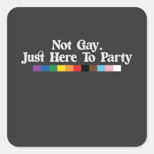 LGBTプライドのゲイはパーティーのサポート スクエアシール