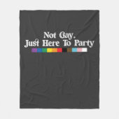 LGBTプライドのゲイはパーティーのサポート フリースブランケット (正面)