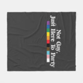 LGBTプライドのゲイはパーティーのサポート フリースブランケット (正面(横))