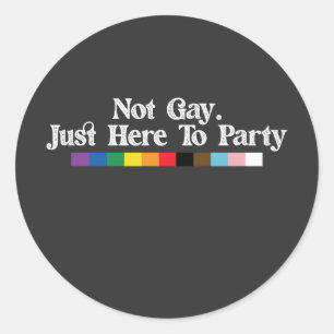 LGBTプライドのゲイはパーティーのサポート ラウンドシール