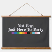 LGBTプライドのゲイはパーティーのサポート 吊り下げ型タペストリー (正面)