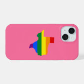 LGBTプライドのテキサス州Case-Mate iPhone Caseの地図 15ケース (裏面横)