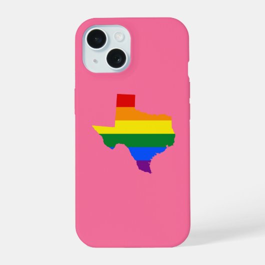 LGBTプライドのテキサス州Case-Mate iPhone Caseの地図 15ケース (裏面)