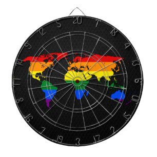 LGBTプライドの世界地図 ダーツボード