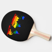 LGBTプライドの世界地図 卓球ラケット (横)