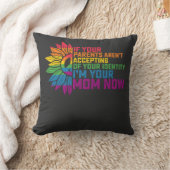 LGBTプライドの両親が今すぐママを受け入れるゲイ クッション (ブランケット)