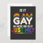 LGBTプライドはゲイか私だけか インビテーションポストカード (正面/裏面)