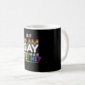 LGBTプライドはゲイか私だけか コーヒーマグカップ (正面右)
