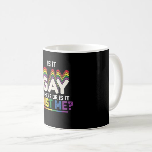 LGBTプライドはゲイか私だけか コーヒーマグカップ (正面右)