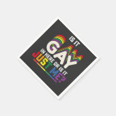 LGBTプライドはゲイか私だけか スタンダードカクテルナプキン (角)