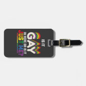 LGBTプライドはゲイか私だけか ラゲッジタグ (正面横)