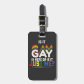 LGBTプライドはゲイか私だけか ラゲッジタグ (正面縦)