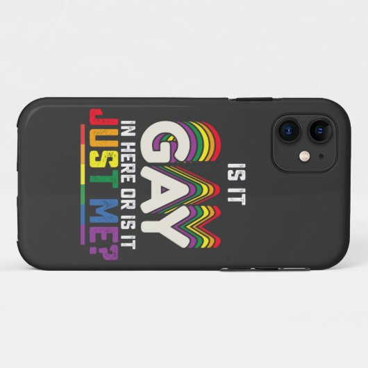 LGBTプライドはゲイか私だけか Case-Mate iPhoneケース (裏面(横))