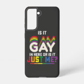 LGBTプライドはゲイか私だけか SAMSUNG GALAXYケース (裏面)