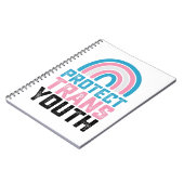 LGBTプライドを守れ トランスジェンダーの若者たち ノートブック (左側)