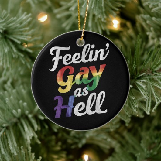 LGBTプライドを感じて セラミックオーナメント (ツリー)
