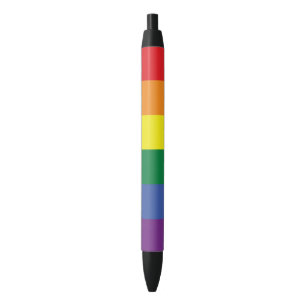 LGBTプライドインクペン 黒ボールペン