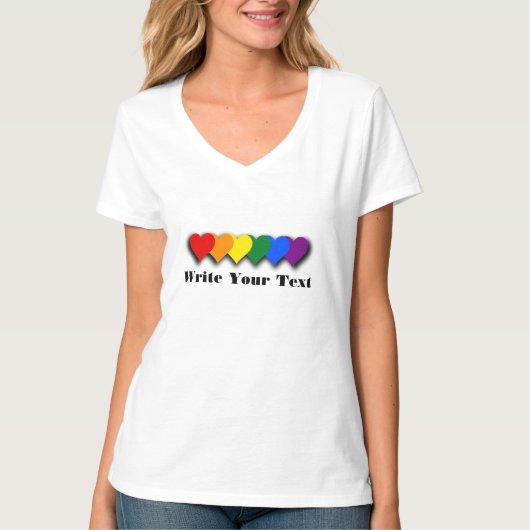 LGBTプライドカスタムTシャツ Tシャツ (正面)