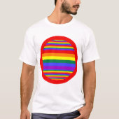 LGBTプライドカラーズメンズ Tシャツ (正面)