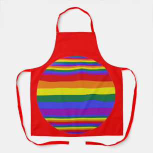 LGBTプライドカラー女性 エプロン