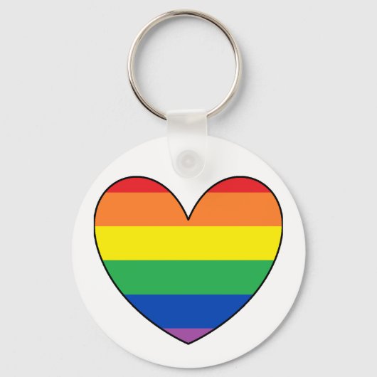 LGBTプライドキーチェーン キーホルダー (正面)