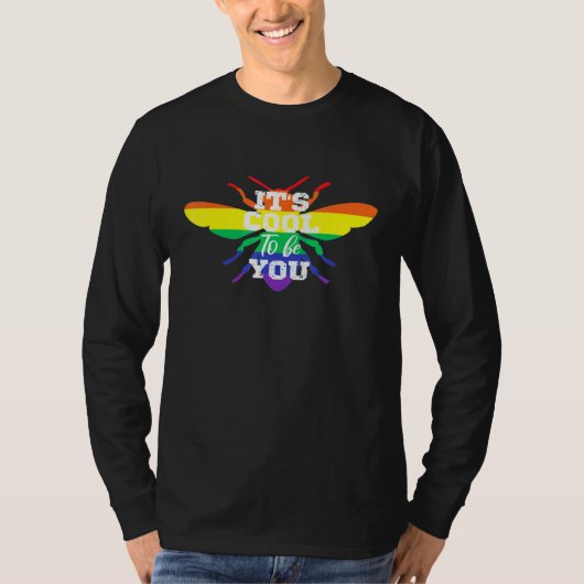 LgbtプライドクールIts To Be Youプライド Tシャツ (正面)