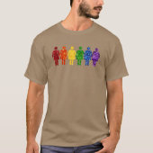LGBTプライドグリッター女性 Tシャツ (正面)