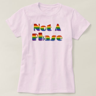 LGBTプライドグリッターNot A Phase Tシャツ